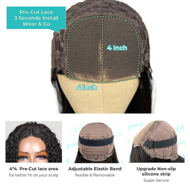 Flash Sale Wear & Go Wig Highlight Mix Color 4x4/5x5/6X4.5 Glueless Lace Wigs Ashimary Hair
