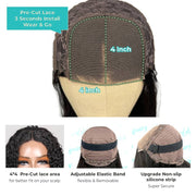 Flash Sale Wear & Go Bob Wig 4x4/6x4.5 Pre-cut Lace Glueless Wigs Realistic Hairline Human Hair Beginner Friendly