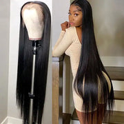Long Wig | Silk Straight 13x4 HD Lace Frontal Wigs Human Hair 28-38 Inch