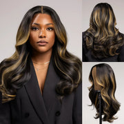 Butterscotch Blonde Highlights Body Wave