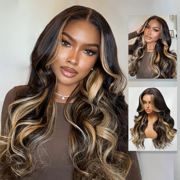 Butterscotch Blonde Highlights Body Wave