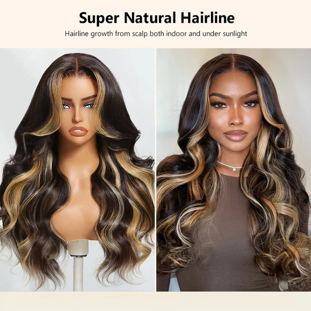 Butterscotch Blonde Highlights Body Wave