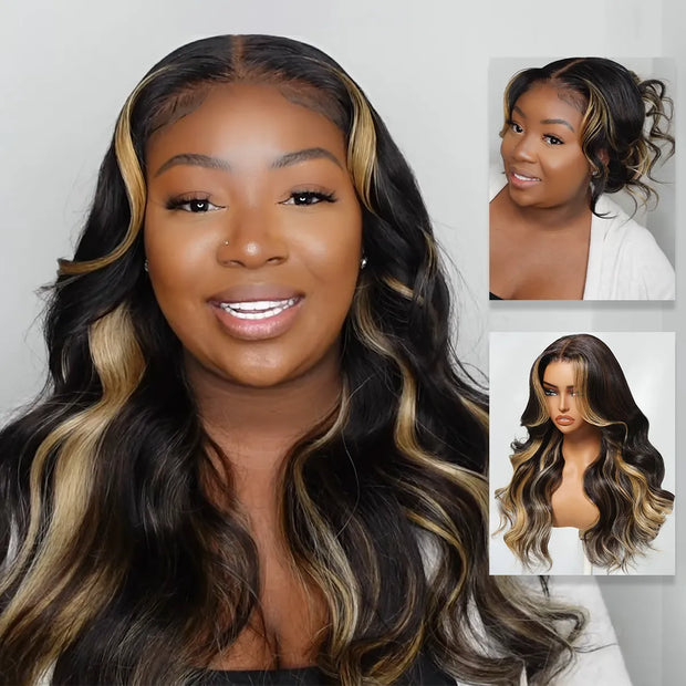 Butterscotch Blonde Highlights Body Wave