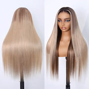 Highlight Blonde Ombre Straight Wig 