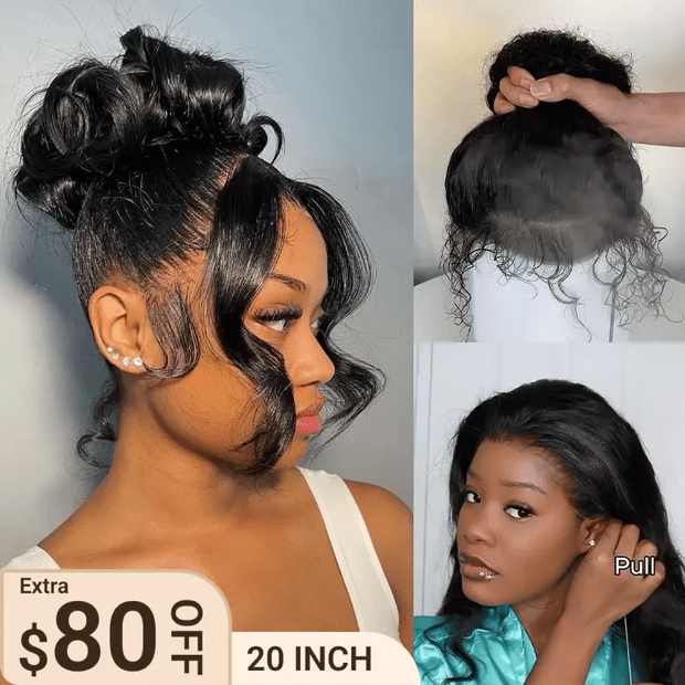 Face Framing Body Wave Invisi Strap Snug Fit 360 Transparent Lace Frontal Bleached  Knots Pre Cut Lace Wig