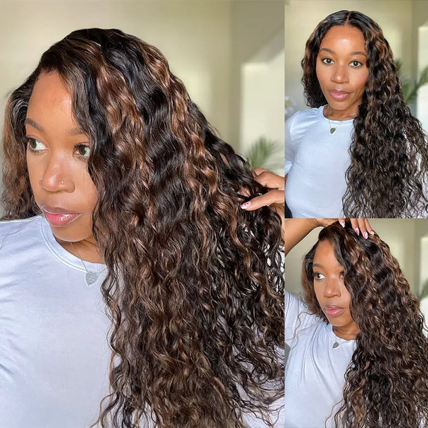 Water Wave 360 Lace Frontal Wig with Invisi Strap