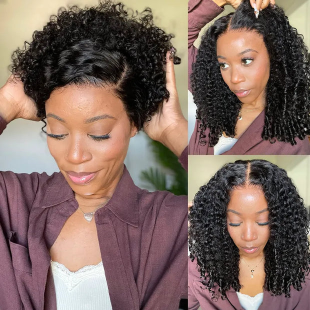 Burmese Curly Invisi Strap Pre-Cut Lace 360 Glueless Wig