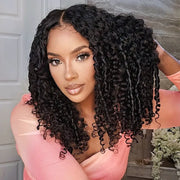 Burmese Curly Invisi Strap Pre-Cut Lace 360 Glueless Wig