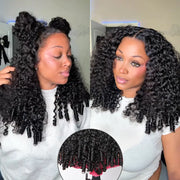 Burmese Curly Invisi Strap Pre-Cut Lace 360 Glueless Wig