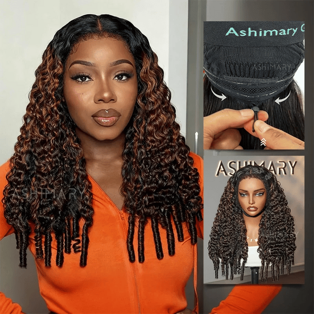 Burmese Curly Wig | 13x6 Lace Front Glueless | Bleached 