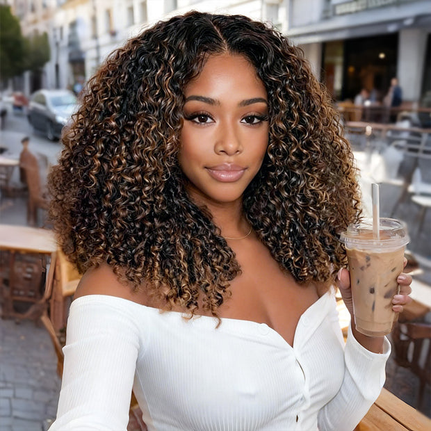 Chestnut Brown Burmese Curl Wig | StayLock 7x5 Glueless | Ashimary ...