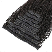 Kinky Curly Hair Clip Ins Human Hair Extensions Ashimary