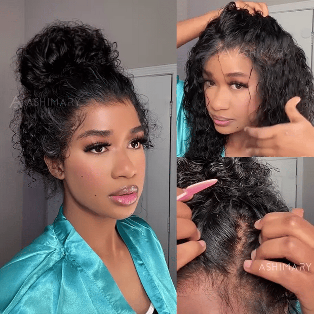 Deep Wave Invisi Strap Snug Fit 360 Transparent Lace Frontal Bleached  Knots Pre Cut Lace Wig