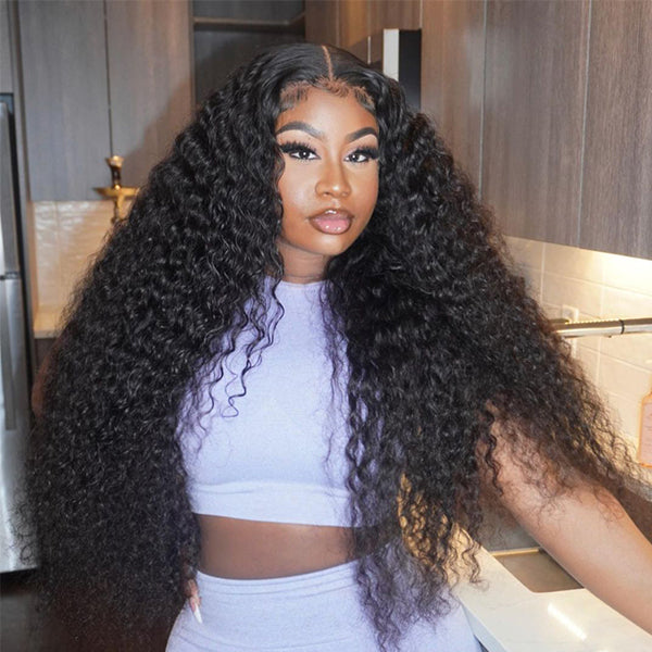 BOGO 13X4 Transparent HD lace Front Deep Wave Wigs