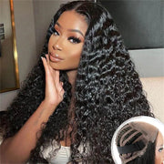 deep wave air wear and go wig 13x4 lace frontal