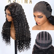 Upgrade 13x4 Pre Cut Lace Wear Go Glueless Deep Wave Wig