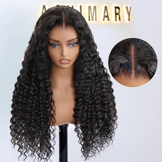 Upgrade Pre Cut Lace Wear Go Glueless Deep Wave Wig