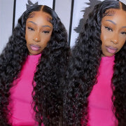 Put On & Go Pre Cut Lace Deep Wave Glueless Ready to Wear Wig with Pre Plucked Hairline & Bleached Knots