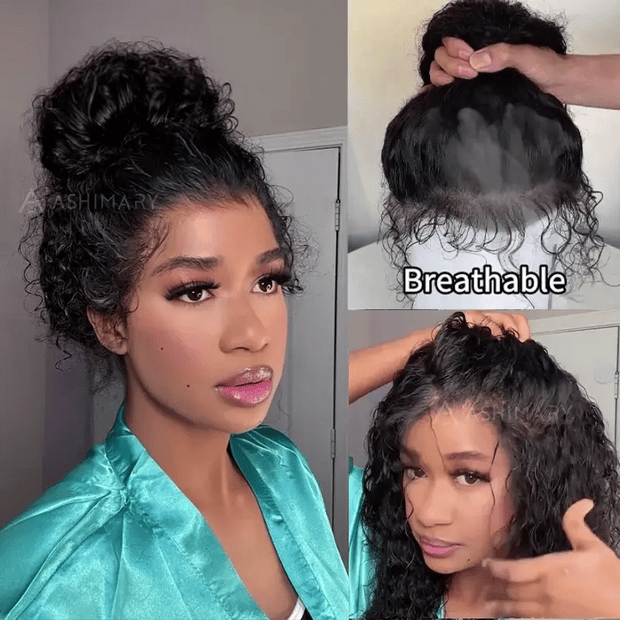 Deep Wave Invisi Strap Snug Fit 360 Transparent Lace Frontal Bleached  Knots Pre Cut Lace Wig