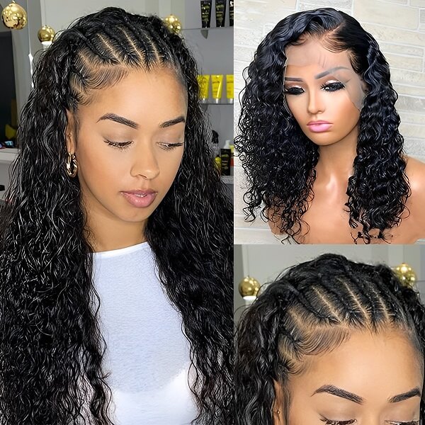Flash Sale Ashimary 13x4 & 4x4 & 13x6 Full HD Transparent  lace Front Wig Deep Wave Human Hair
