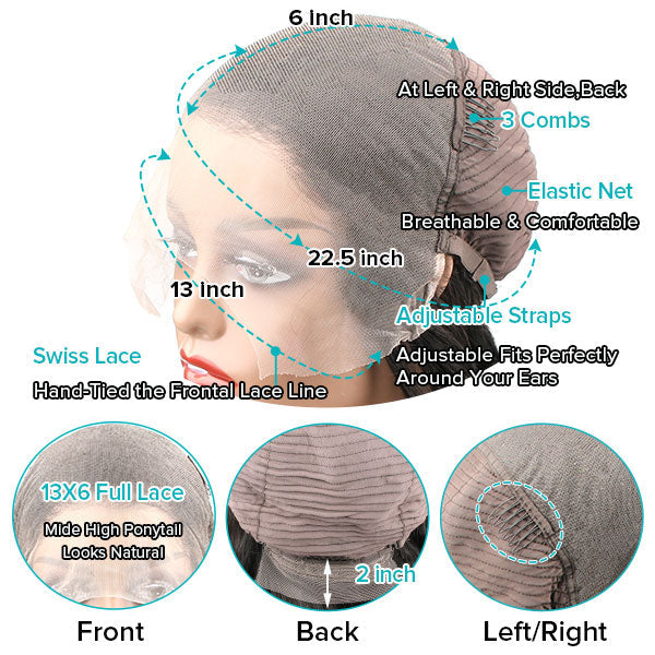 Flash Sale Ashimary 13x4 & 4x4 & 13x6 Full HD Transparent  lace Front Wig Deep Wave Human Hair