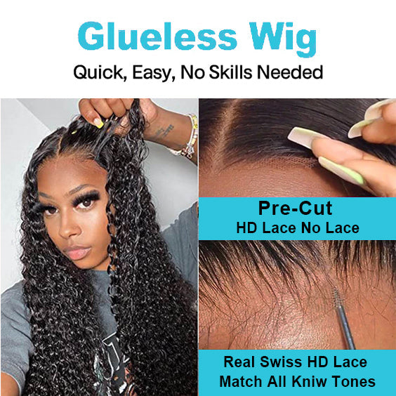 Flash Sale Ashimary Wear & Go 4x4/6x4.5/5x5 Pre-Cut Lace Glueless Wigs Realistic Hairline Human Hair Beginner Friendly