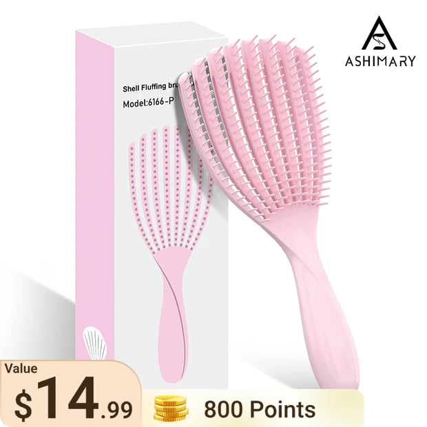 800 Points | Hair Brush Octopus Detangler Hairbrush For Curly Hair Thick Hair Styling Tools