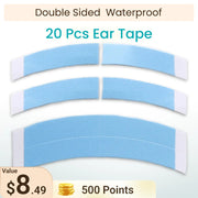 500 Points | 20 Pcs Ashimary Toupee Tape Strips Blue Double Sided Waterproof