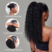 Quick & Easy Drawstring Ponytail Extension 