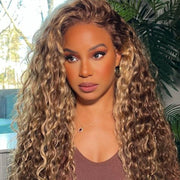 Flash Sale Highlight Piano Color 4x4 Glueless Closure & 13x4/13x6 Lace Frontal Wig Brazilian Human Hair Luxurious Customization