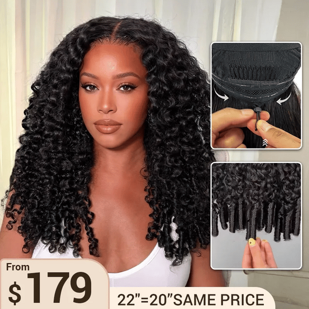 Burmese Curly Wig | 13x6 Lace Front Glueless | Bleached  display picture 3