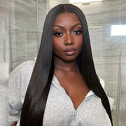 Flash Sale 6x4.5 Lace Closure Straight Hair Pre-Cut Lace Glueless Tiny Knots Wig