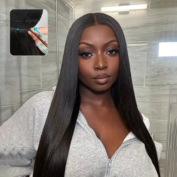Flash Sale Pull Go Glueless V Part Wig With Elastic Drawstring 