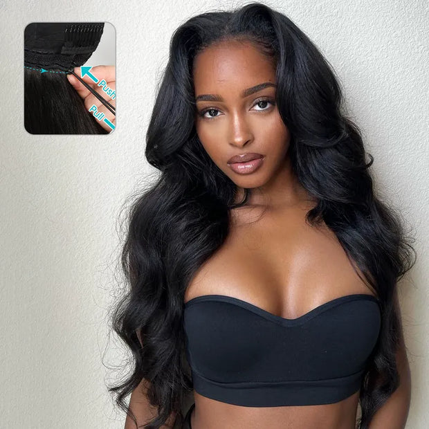 Flash Sale Pull Go Glueless V Part Wig With Elastic Drawstring 