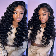 13x6 full lace hd lace frontal loose wave human hair full look wig Ashimary.com