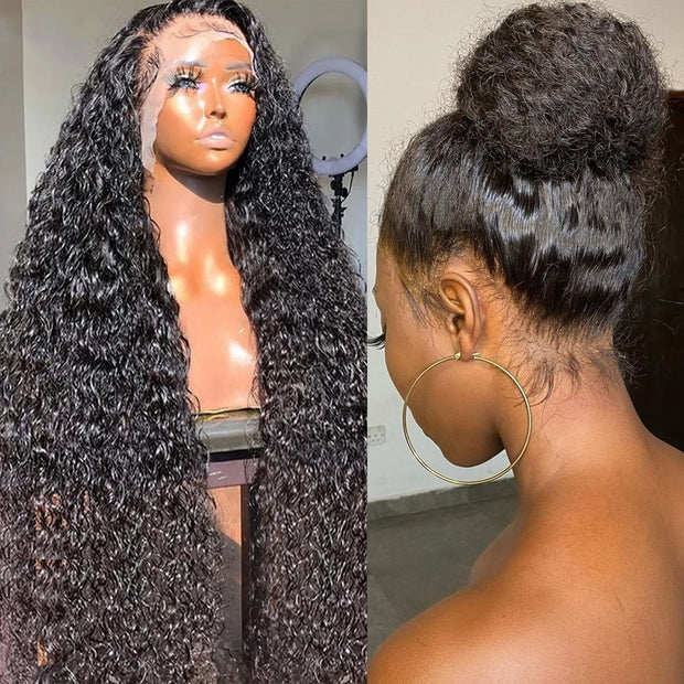 Flash Sale Full Lace Wig Brazilian Human Hair Full Scalp Lace Wigs Natural Color 180% Density