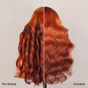 Ginger Brown Ombre Body Wave 6x4.5 Transparent Skin Lace
