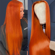 Flash Sale Ginger Color Glueless Lace Clousre Wigs Beginner Friendly