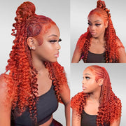 Deep Wave Drak Ginger Bulk Human Hair Extensions