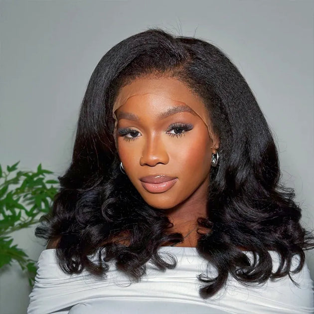 Newborn Hairline Kinky Straight Lazy 360 Wig – ashimaryhair