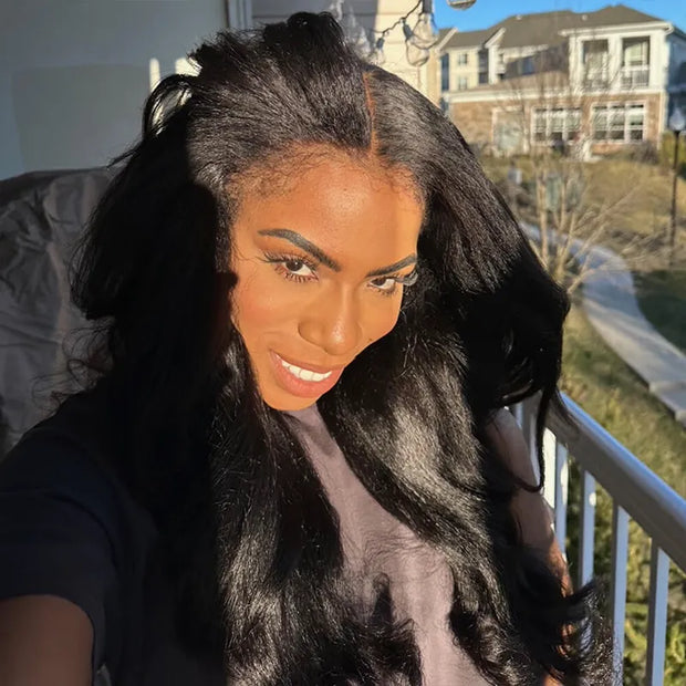 Newborn Hairline Kinky Straight Lazy 360 Wig – ashimaryhair