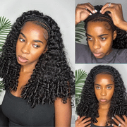 3 In 1 Half Wig Burmese Curly Glueless Install Half Wig