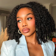 3 In 1 Half Wig Burmese Curly Glueless Install Half Wig