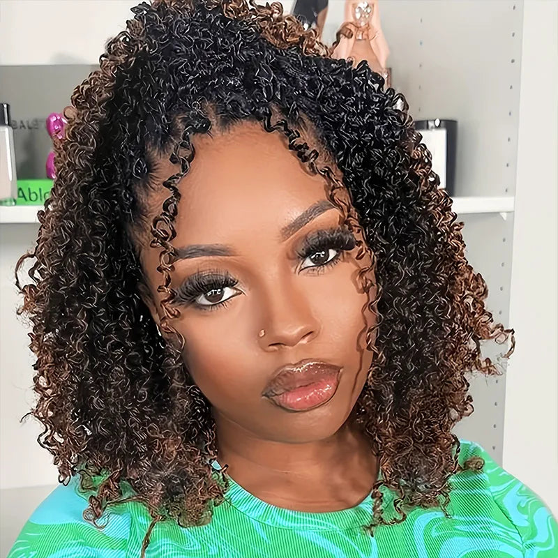 4C Edge Hairline Half Wig with Drawstring Kinky Curly Ready To