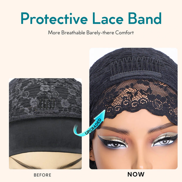 Highlight Piano Color Headband Glueless Wig 180% Brazilian Human Hair Luxurious Customization