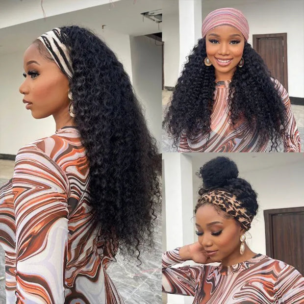 Flash Sale Headband Juicy Curly Wig
