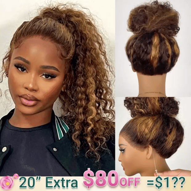 Water Wave Highlight Ombre Color Invisi Strap Snug Fit 360 Skin Lace Frontal Wig Glueless Human Hair1