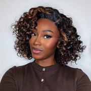 Blonde Highlight Bouncy Curl 6x4.5 Pull Go Lace