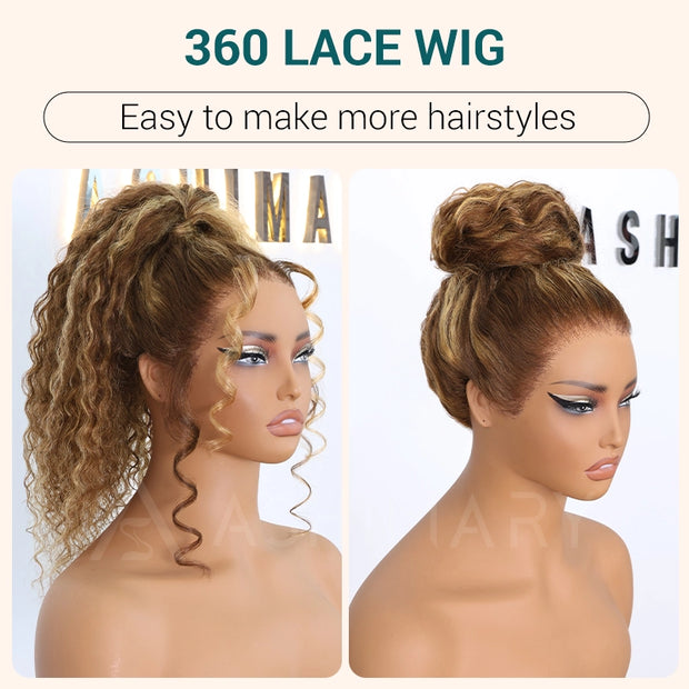 Water Wave Highlight Ombre Color 