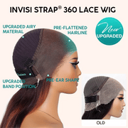 Flash Sale Upgrade Kinky Edges Hairline Invisi-Strap Cozy Snug Fit 360 Skin Lace Pre Everything Wigs
